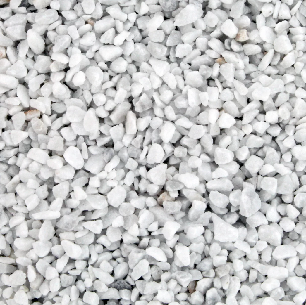 Graniglia di marmo bianco — dettaglio aggregato